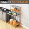 Kitchen Prep Shelf, Stainless Steel Work Table with Overshelves, Commercial Heavy Duty Table with Adjustable Undershelf for Home Restaurant Warehouse - 4 of 4