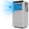8000 BTU Portable Air Conditioner, 3-In-1 Cooling, Dehumidifier & Fan for Rooms Up to 350 Sq.Ft, Remote Control, 24H Timer, Window Kit, Grey - 2 of 4