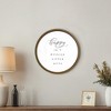 Creative Products Happy in a Million Little Ways 20 x 20 Round Brown Framed Print - 4 of 4