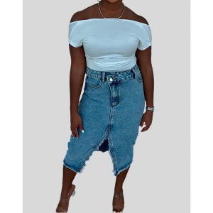 Women's Wo's Raw Hem Crossover Skirt - Miss Sparkling - 1 of 3