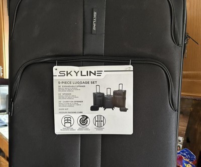 Skyline 5pc 2025 spinner luggage set