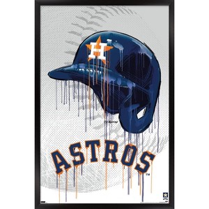 Trends International MLB Houston Astros - Drip Helmet 22 Framed Wall Poster Prints - 1 of 4