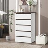 5 Drawer Dresser for Bedroom, Wooden Storage Chest of 5 Drawers, Rustic Storage Dressers Organizer for Bedroom Hallway Entryway Nursery - 2 of 4