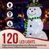 SEVOBAL 4FT Snowman and Squirrel Christmas Yard Decorations, Pull Up Snowman for Xmas Outdoor Holiday Indoor Decor, White, 33.8"*23.7"*47.2" - 2 of 4