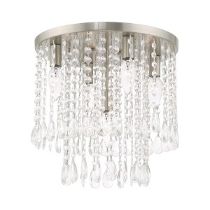 Livex Lighting Elizabeth 5 - Light Flush Mount in  Brushed Nickel - 1 of 4