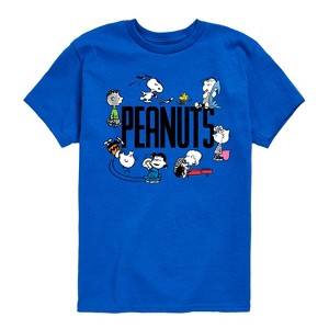 Boys' - Peanuts - Group Short Sleeve Graphic T-Shirt - 1 of 4