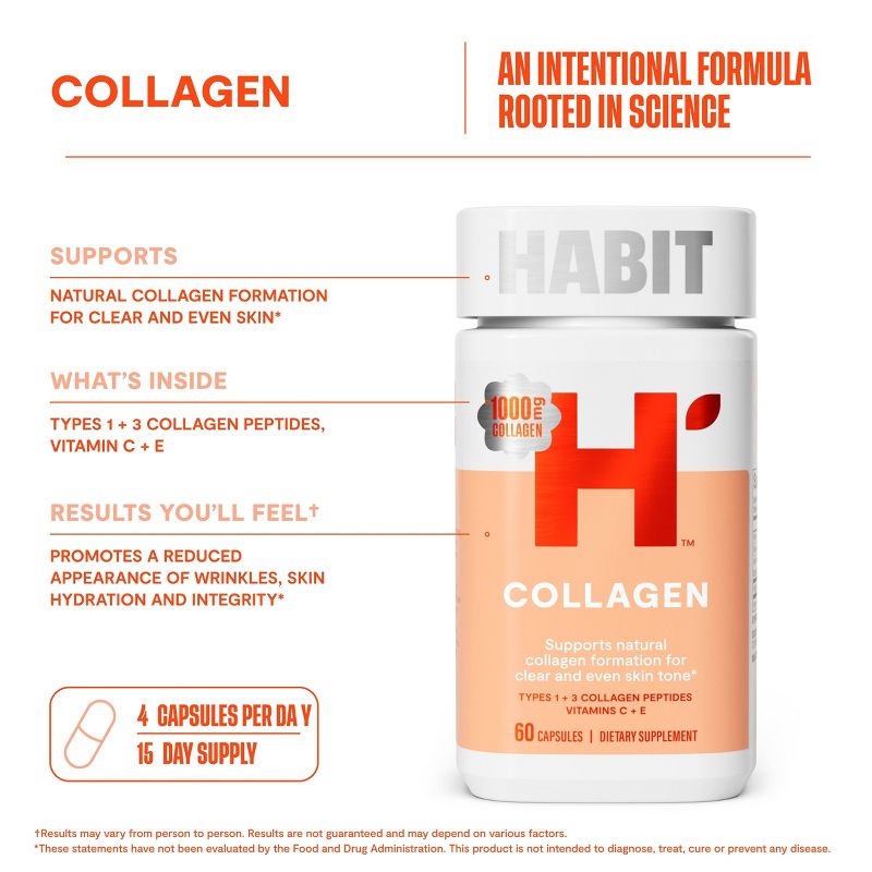 HABIT Collagen Capsules - 60ct, 5 of 10