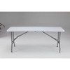 DOMETOUR Folding Table Outdoor Indoor Heavy Duty Portable Table with Carrying Handle for Camping Picnic Party - 4 of 4