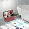 Attop Portable Shower Rack, Bathroom Organizer with Handles and Adjustable Dividers, Shower Storage Bag, Shower Basket for Toiletries, Rose Red - 2 of 4
