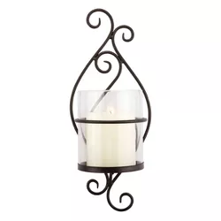 Wall Sconce Pillar Candle Holder - Stonebriar Collection