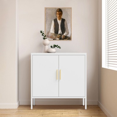SKRAN Metal Storage Cabinet, Multi-Purpose Steel Cabinets with Doors and  Adjustable Shelves for Home, Office, and School