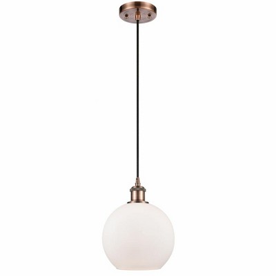 Athens - 1 Light Mini Pendant In Industrial Style-10 Inches Tall and 8 Inches Wide