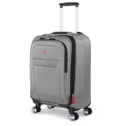 SWISSGEAR Zurich Softside Carry On Spinner Suitcase - Pewter