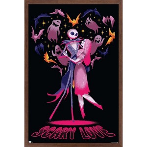 Trends International Disney The Nightmare Before Christmas - Scary Love Framed Wall Poster Prints - 1 of 4