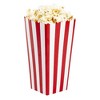 Blue Panda 100-Pack of Large Paper Popcorn Favor Boxes, Red & White Candy Holder Containers for Movie Night, Carnival Circus Party, 3.7x7.8 In - 4 of 4