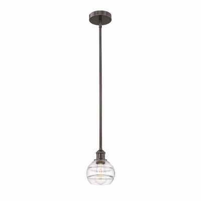 Rochester - 1 Light Stem Hung Mini Pendant In Industrial Style-7.38 Inches Tall and 5.88 Inches Wide