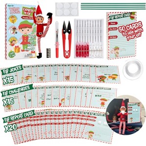 Ultimate Elf Accessory Pack- DIY Posable Tool Kit PLUS Bonus 50 Shelf Activity Cards, Jokes & Challenges to Make Your Holiday More Fun - 1 of 4