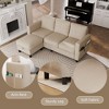 Celebalcony Sectional Couch Sofas, L Shape Sofa with Ottoman - 4 of 4