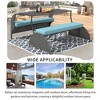Gulches U_STYLE Versatile outdoor loveseat that converts to four seats and a table, suitable for gardens and lawns - 4 of 4