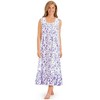Collections Etc Feminine Floral Knit Nightgown - 3 of 4