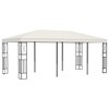 vidaXL Gazebo Outdoor Canopy Tent Patio Pavilion Wedding Party Tent Fabric - Cream 118.1" x 236.2" - 2 of 4