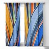 DorisciciArt autumn stripes 84" x 50" Single Panel Blackout Window Curtain - Deny Designs - 2 of 4