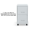 Staples 2-Drawer Light Duty Vertical File Cabinet Locking Letter Gray 18" (24363) ST60053-CC - image 2 of 4