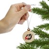 Minnesota State University Moorhead Primary Logo Mini Small Tiny Wood Christmas Tree Holiday Ornament - 2 of 4