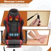 BestMassage Racing Gaming Chair Office Massage Chair with Massage Function Lumbar Support PU Leather for Adult - 3 of 4