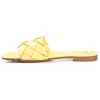 Journee Collection Womens Cassay Tru Comfort Foam Slide Low Block Heel Sandals Yellow 8 - 2 of 4