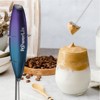 PowerLix Milk Frother Handheld Battery Operated Electric Whisk Foam Maker For Coffee With Stainless Steel Stand Included - 2 of 4