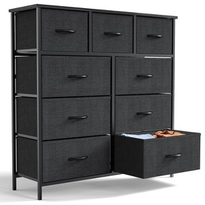 NicBex Dresser for Bedroom,Chest of Drawers with Fabric Bins and Black Metal Handles Design,Fabric Storage Dressers for Bedroom - 1 of 4