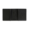 Officially Licensed "US NAVY" Embossed Genuine Leather Classic Handmade Wallet - Trifold Black - 3 of 4