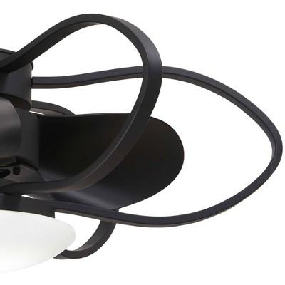 29'' Black LED Ceiling Fan with Remote and Light Kit