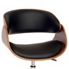 Julian Modern Chair: Swivel, Adjustable Height, Chrome Footrest - Armen Living - 3 of 4