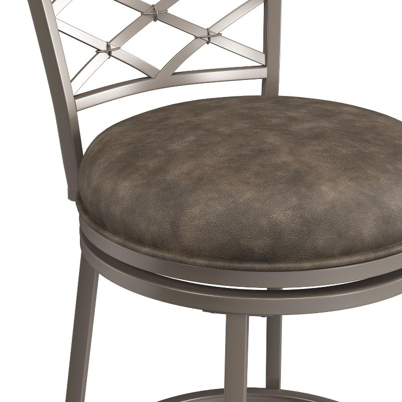 Hutchinson Metal Counter Height Swivel Stool Pewter - Hillsdale Furniture, 5 of 34