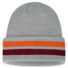 NCAA Virginia Tech Hokies Knit Cuffed Ridge Beanie: Solid Acrylic Pull-On Hat - 2 of 2