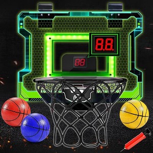 Vatos Mini Basketball Hoop for Kids, Teens, Adults - Indoor Hoop with Scoreboard and Sounds - 1 of 4