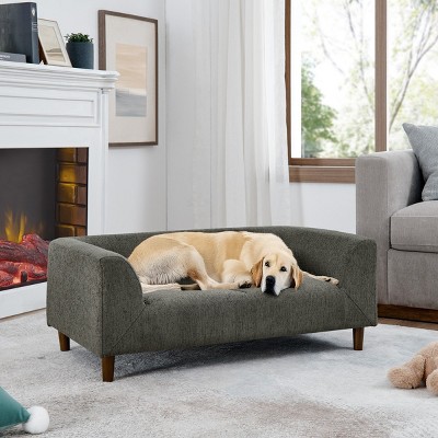 LAOTIES Modern Pet Sofa,Comfortable Dog Couch with Backrest And Armrests for Small And Medium Dogs