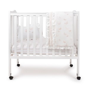 Ely's & Co. - Butterfly/Dragonfly & Stripe Crib Bedding Set - 1 of 4