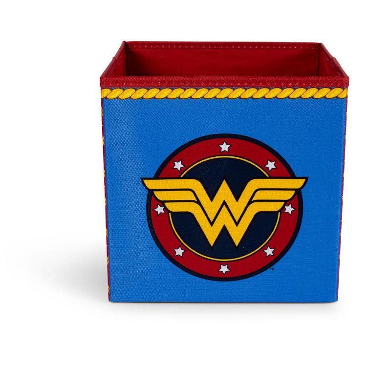 Ukonic DC Comics Wonder Woman Logo Storage Bin Cube Organizer | 11 Inches, 2 of 8