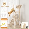 Large Cat Tree for Big Cats, Multi-Level Cat Tower for Indoor Cats, Scratching Post,Condo,Platforms,Cat Tunnel,Hammock,Feeding Station,Pet Play House - 4 of 4