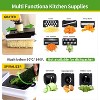 Attop 18-in-1 Kitchen Vegetable Chopper & Slicer – Multi-Blade Dicer with Container, Spiralizer & Cheese Grater - 3 of 4