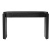 Modern Narrow Console Table with Drawers,Oval Entryway Accent Table with Woodgrain Finish for Hallway,Living Room,or Behind Sofa-The Pop Home - 3 of 4