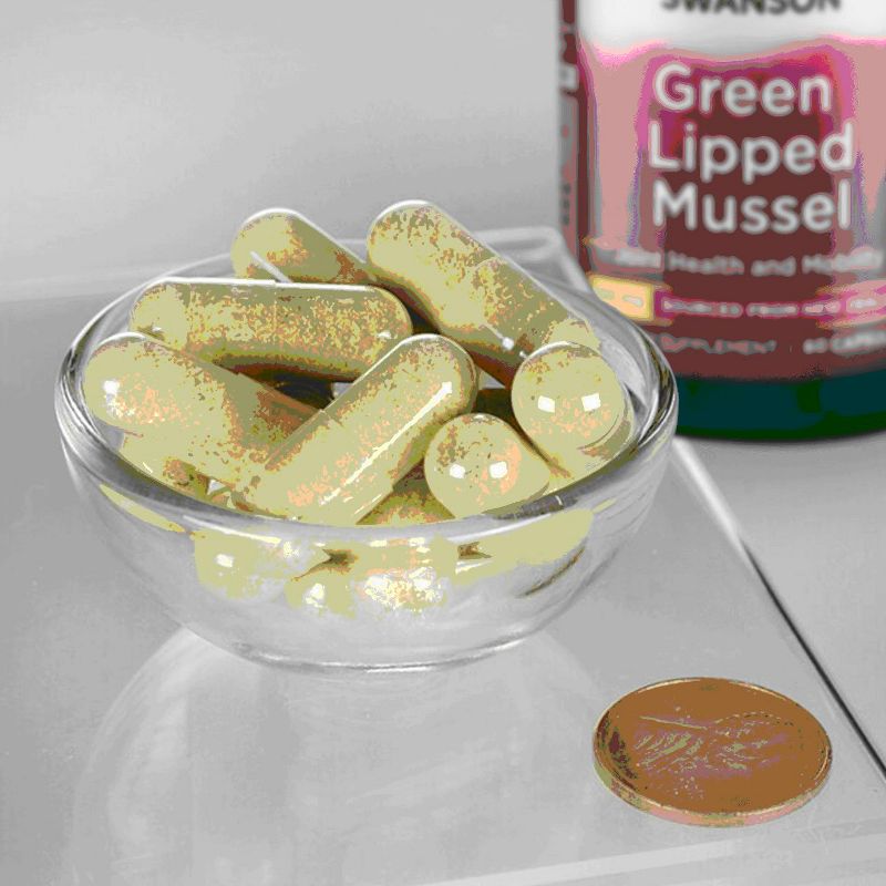 Swanson Dietary Supplement Green Lipped Mussel 500 mg Capsule 60ct, 3 of 5