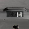 Rowland 3 Drawers Nightstand with USB Ports: Wooden, Antique Pulls, Cedar - HOMES: Inside + Out - 3 of 4