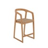 Nordic Teak 30" Natural Indoor/Outdoor Bar Stool - Beige - 2 of 4