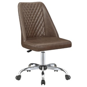 NicBex Adjustable Height Home Office Desk Chairs with Diamond-Tufted Backrest and Wheels for Living Studying Room,Bedroom - 1 of 4