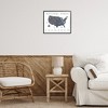 Stupell Industries National Parks United States Adventure Map Blue White Framed Giclee Art, Black, 20" x 16" - 3 of 4