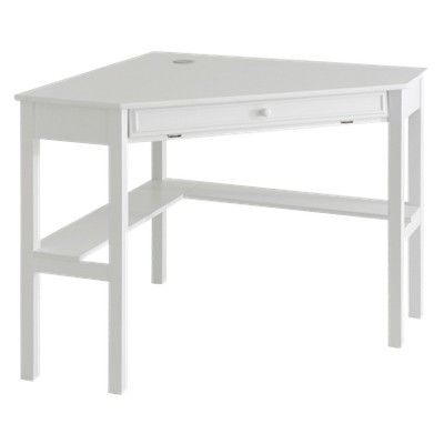 Corner Desk - White - Aiden Lane